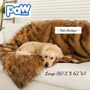 (NWT) PupProtector Waterproof Throw Blanket - Sable Tan, Large (80”L X 62”W)